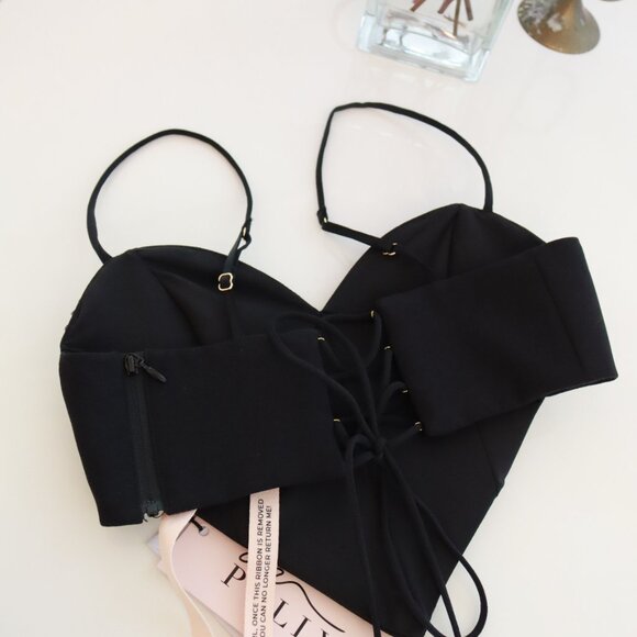 COPY - COPY - Oh Polly heart shaped corset top studded diamond - Size 2 - Picture 3 of 5